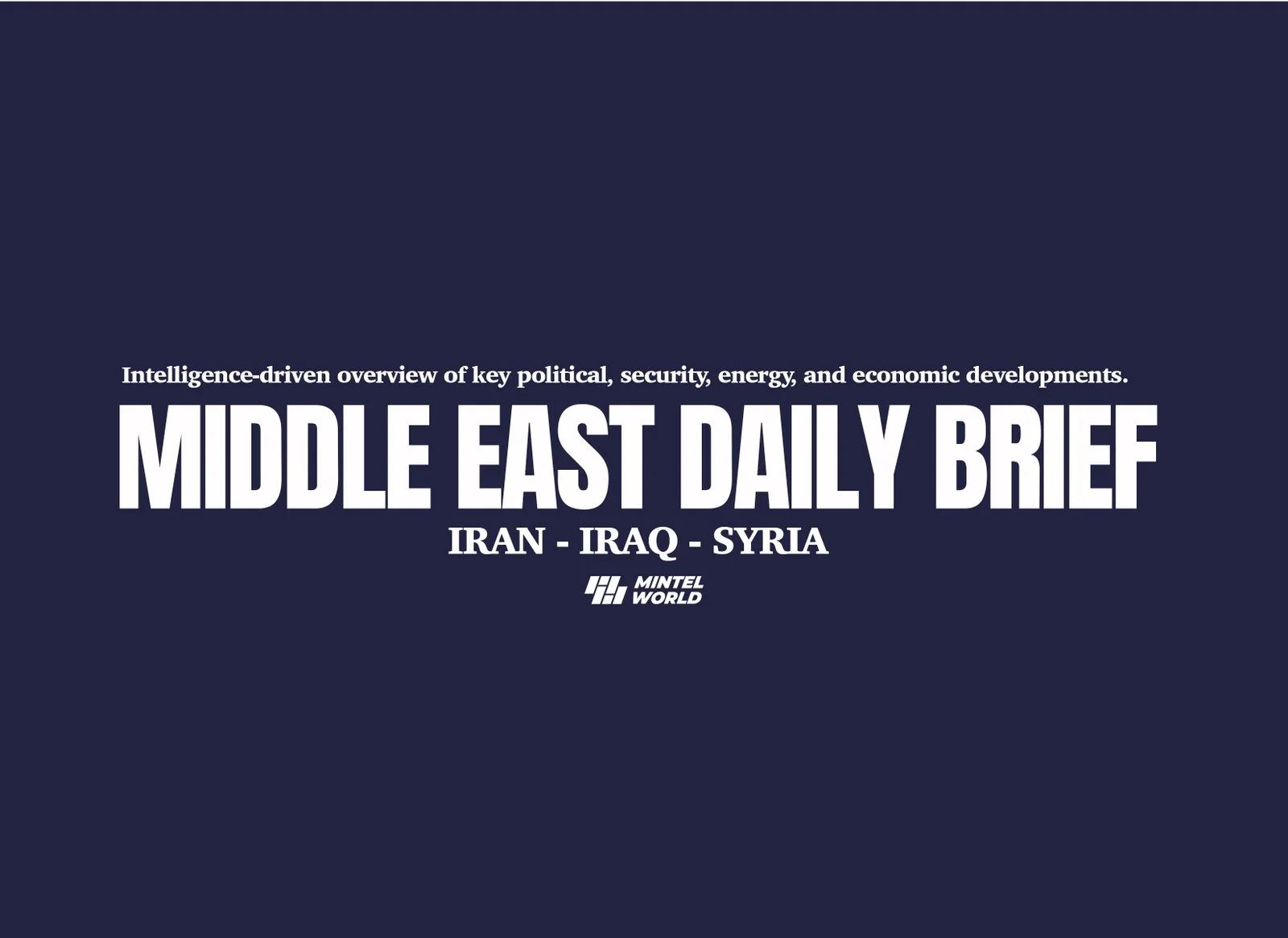 Syria, Iraq, Iran Daily Brief - 13 February 2026