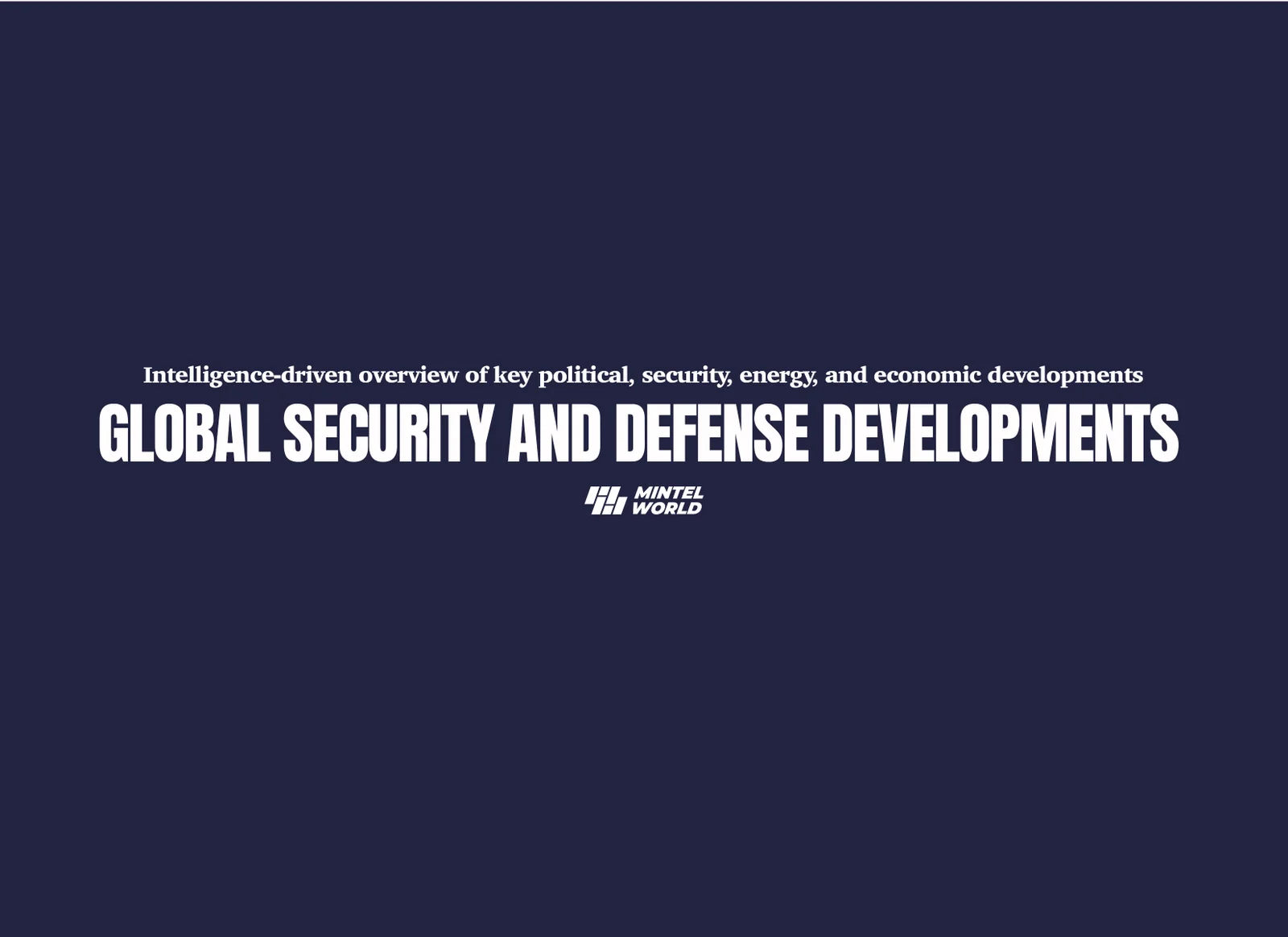Global Security and Defense Developments - 17 April 2026