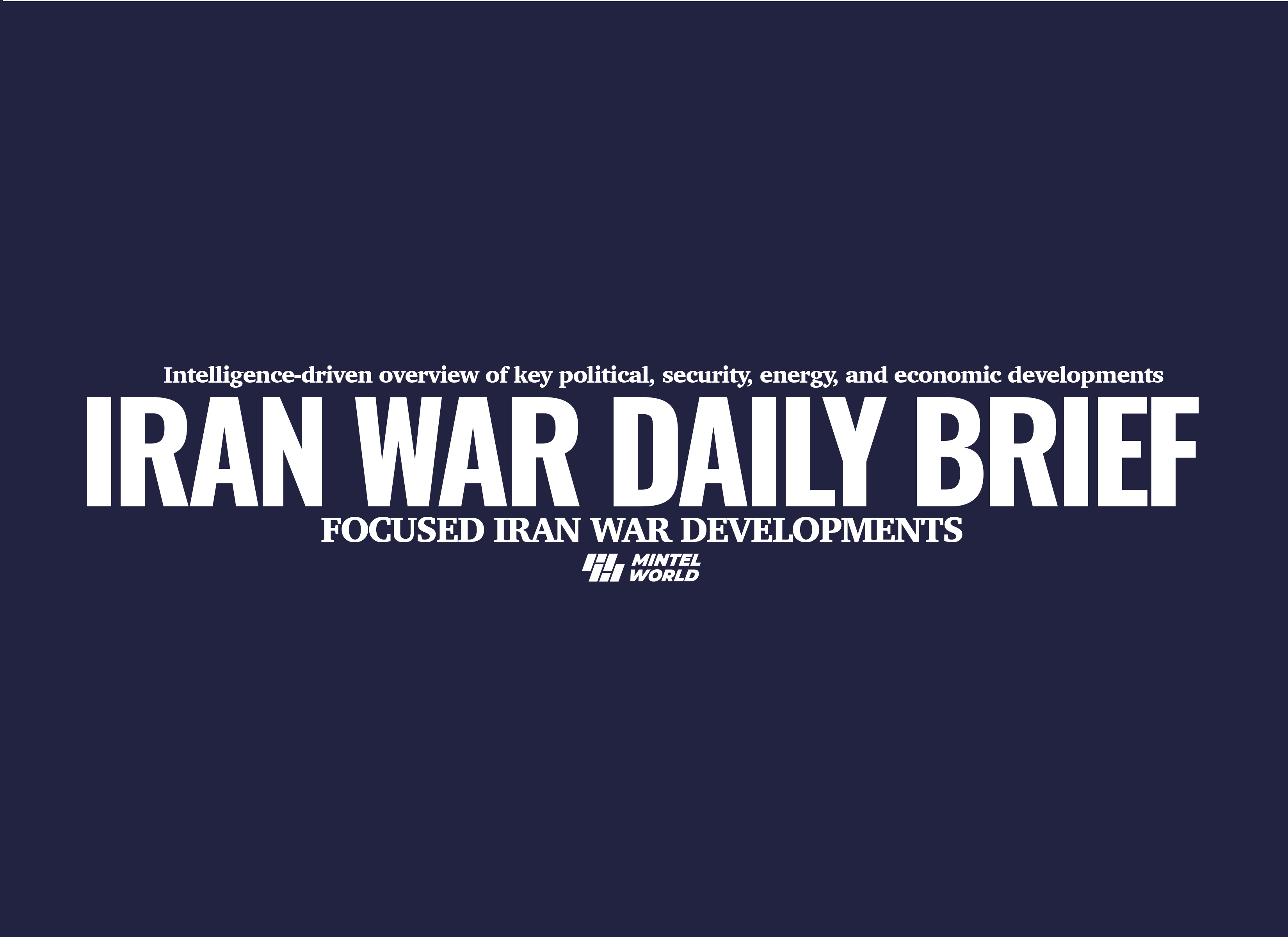 Iran War Daily Brief - 17 April 2026
