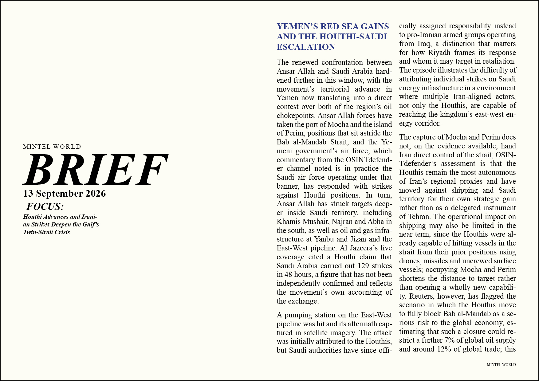 Mintel Brief